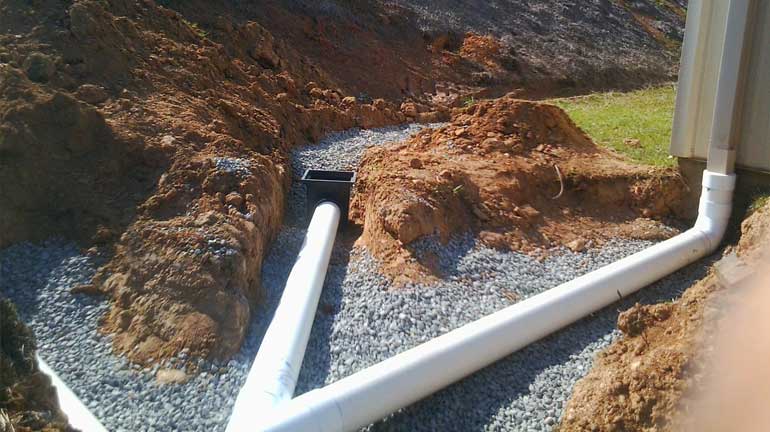 Get your French drain fixed just before winter strikes!